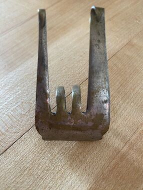 Handcrafted Vintage Metal Fork RING Aged Brass Tone RUSTIC PATINA